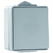 Кнопка звонка наружная Efapel Waterproof 16А/250В, герметичная IP65, серый