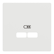 Накладка USB розетки, белый матовый, Merten