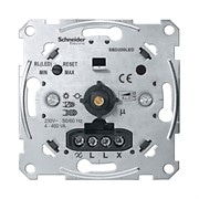 Диммер для LED ламп, 4-400 Вт, поворотный, Merten MTN5134-0000