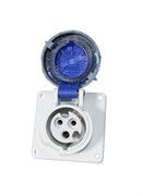 Розетка скрытая 16А 220В, 2Р+PЕ, IP67, 4132 PRO