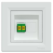 Розетка оптоволоконная LC APC Duplex, белый, EPH4600121 Schneider Asfora