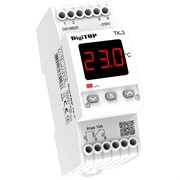Терморегулятор на дин-рейку, 6А, ТК-3 DigiTop