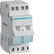 Перекидной рубильник 32А, 2 полюса, SFB232 Hager