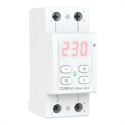 Реле напряжения Зубр 32А с термозащитой, 2 модуля, Zubr D2-32 red