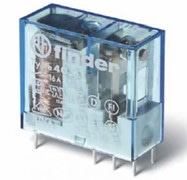 Реле; 1CO; 16A; 12В DC; AgSnO2; миниатюрное; шаг выводов 5мм; ДМ/розетка S95; RT II