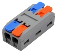 Миниатюрная соединительная клемма проходная, 2 полюса, DF-2-XM/2-2A