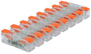 Клеммная колодка на 8 соединений, безвинтовой контакт, DF-3012-8