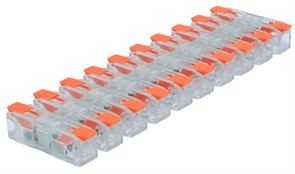 Клеммная колодка на 10 соединений, безвинтовой контакт, DF-3012-10