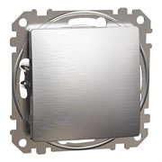 Одноклавишный выключатель, матовый алюминий, Sedna Design