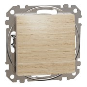 Одноклавишный выключатель, берёза, Sedna Design