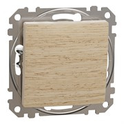 Проходной выключатель, берёза, Sedna Design