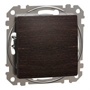 Одноклавишный выключатель, венге, Sedna Design