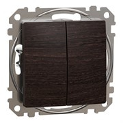 Проходной выключатель 2кл., венге, Sedna Design