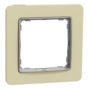 Рамка 1-пост, матовый песочный, Sedna Design