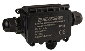 Коробка распределительная герметичная, 3 ввода, IP68, UProbox