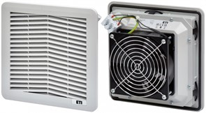 Фильтрующий вентилятор 110м куб/ч, 204x204x96мм, 230VAC, IP54, RAL7035, EF-204-110-230V