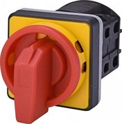 Переключатель "0-1" с блокировкой, 25А, 3 полюса, желто-красный, CS 25 10 U LK