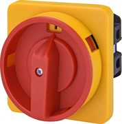 Переключатель "0-1" с блокировкой, 32А, 3 полюса, желто-красный, CS 32 10 U LK