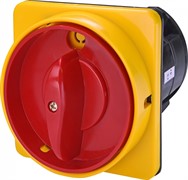 Переключатель "0-1" с блокировкой, 80А, 3 полюса, желто-красный, CS 80 10 U LK