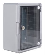 Корпус из ABS-пластика с прозрачной дверцей 330x250x140мм IP65, e.plbox.pro.p.33.25.14.tr