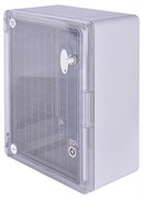 Корпус из ABS-пластика с прозрачной дверцей 400x300x170мм IP65, e.plbox.pro.p.40.30.17.tr