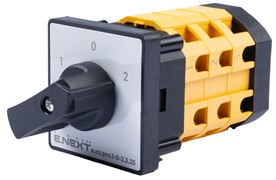 Пакетный переключатель 1-0-2, 25А, 3 полюса, e.cs.pro.1-0-2.3.25