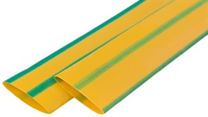 Термоусадочная трубка 2/1, 1м, желто-зеленая, e.termo.stand.2.1.yellow-green Enext