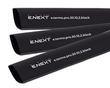 Термоусадочная трубка с клеевым слоем 30/10,2, 1м, черная, e.termo.pro.30.10,2.black