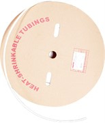 Трубка термоусадочная 12/6, 100м, белая, e.termo.stand.roll.12.6.white