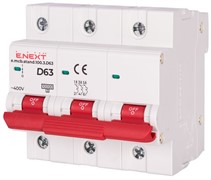 Автомат 63 А, 3-фазный, тип D, e.mcb.stand.100.3.D63 Enext