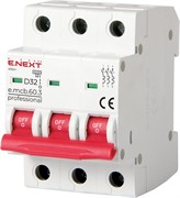 Автомат 32 А, 3-фазный, тип D, e.mcb.pro.60.3.D.32  Enext