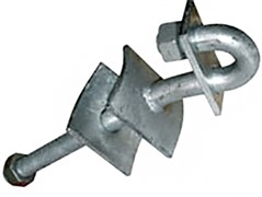 Крюк сквозной с пластиной, 250мм, М20, e.through.hook.pro.250.20.s