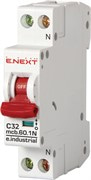Автомат 32 А, 1P+N, одномодульный, тип С, e.industrial.mcb.60.1N.C32.thin Enext