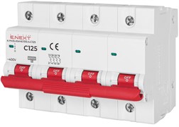 Автомат 125 А, 4-полюсный, тип С, e.mcb.stand.100.4.C125 Enext