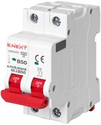 Автомат 50 А, 2-полюсный, тип В, e.mcb.stand.60.2.B50 Enext