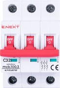 Автомат 32 А, 3-фазный, тип С, e.industrial.mcb.100.3.C32 Enext