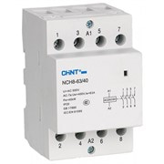 Контактор модульный 20A, контакты 4NO, катушка 220В AC, NCH8-20/40