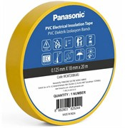 Изоляционная лента ПВХ желтая, 20м, 0.125х18мм Panasonic