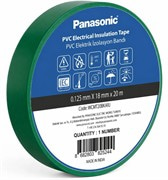 Изоляционная лента ПВХ зеленая, 20м, 0.125х18мм Panasonic