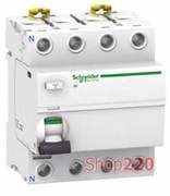 УЗО Schneider Electric Acti9 ilD, 4P 63A 30мА, тип AC A9R41463