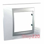 Рамка 1 пост, белоснежный, Unica MGU66.002.092 Schneider