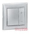Механизм кнопочного диммера 40-400 Вт, алюминий, Legrand 770262 Valena