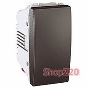 Выключатель 1-кл., 1 модуль, графит, Unica Top MGU3.101.12 Schneider