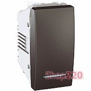 Выключатель 1-кл. с подсветкой, 1 модуль, графит, Unica Top MGU3.101.12N Schneider