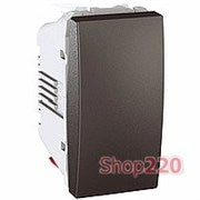 Выключатель перекрестный, 1 модуль, графит, Unica Top MGU3.105.12 Schneider