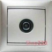 Механизм розетки TV оконечной, 2400 МГц 10дБ, алюминий, Legrand 770130 Valena