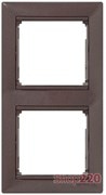 Рамка 2 поста, "Модерн", вертикальная, 770006 Legrand Valena