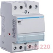 Контактор 40 А 2 полюса, катушка 220 В, 2но, Hager ESC240
