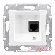 Розетка RJ 45 кат. 6, неэкран. UTP, белый, Sedna SDN4700121 Schneider