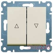 Выключатель для жалюзи, кремовый, Lumina-2 WL0321 Hager